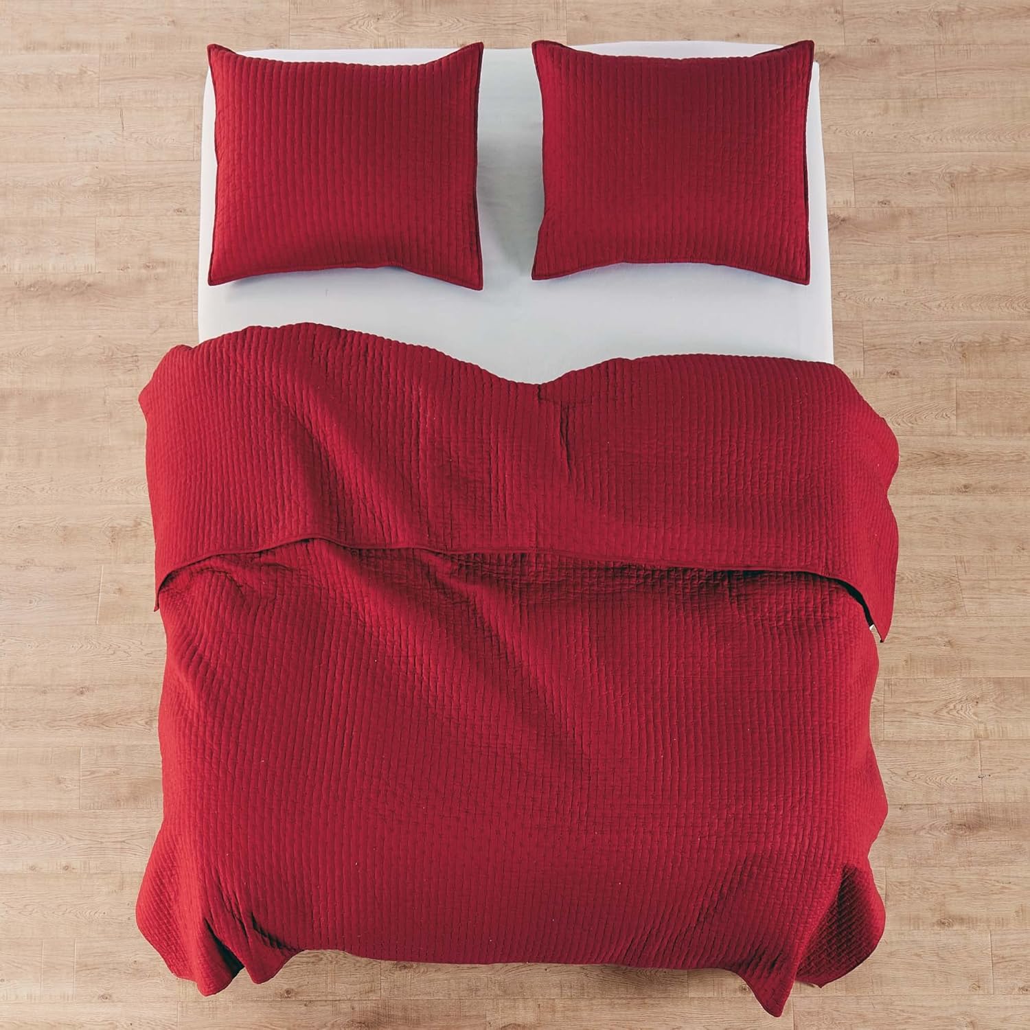 Levtex Home – Juego de edredón de punto de cruz de algodón