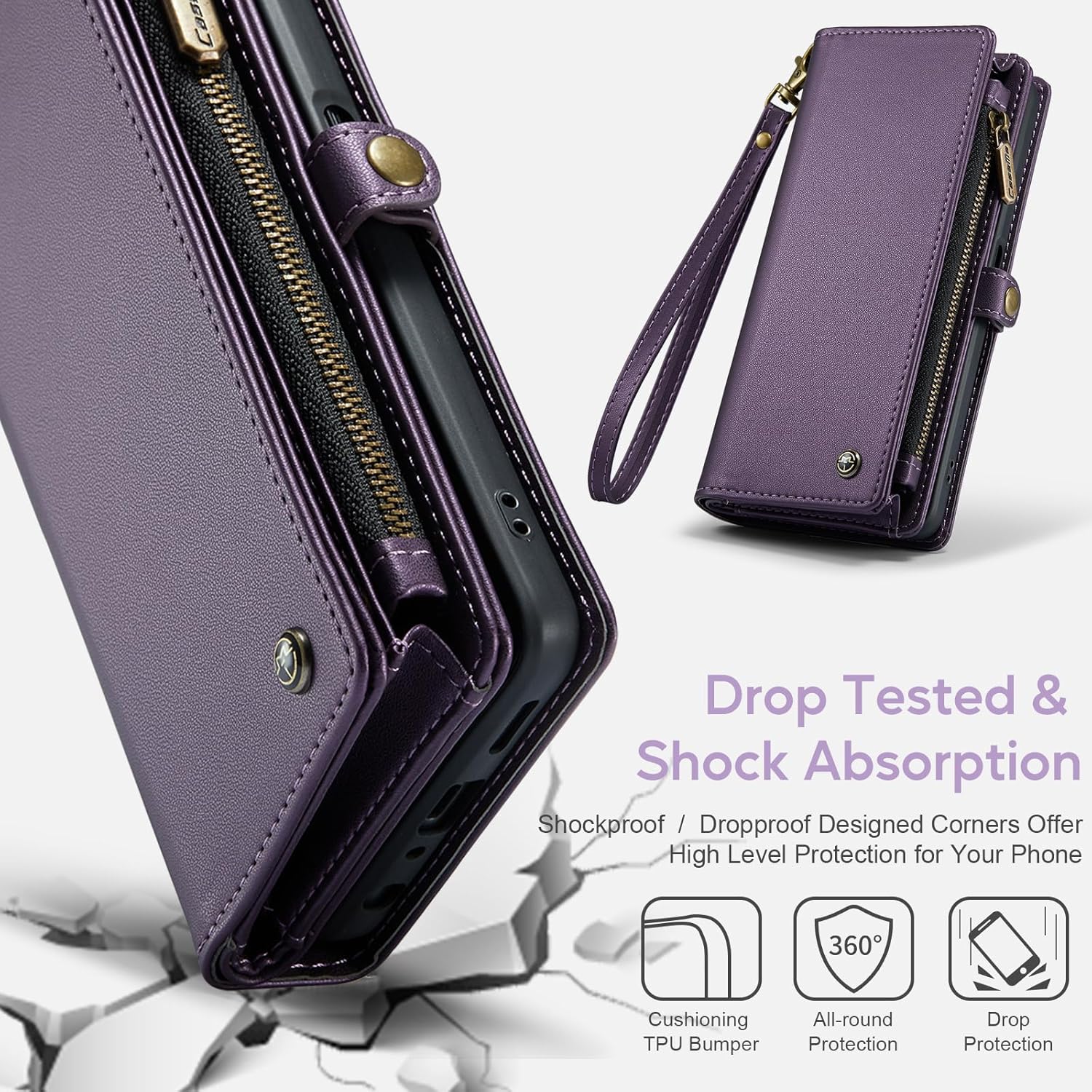 ASAPDOS OnePlus Nord N300 0.18 oz 2022 – Funda tipo cartera, correa de piel sintética retro con cierre magnético, bloqueo RFID, tarjetero y soporte
