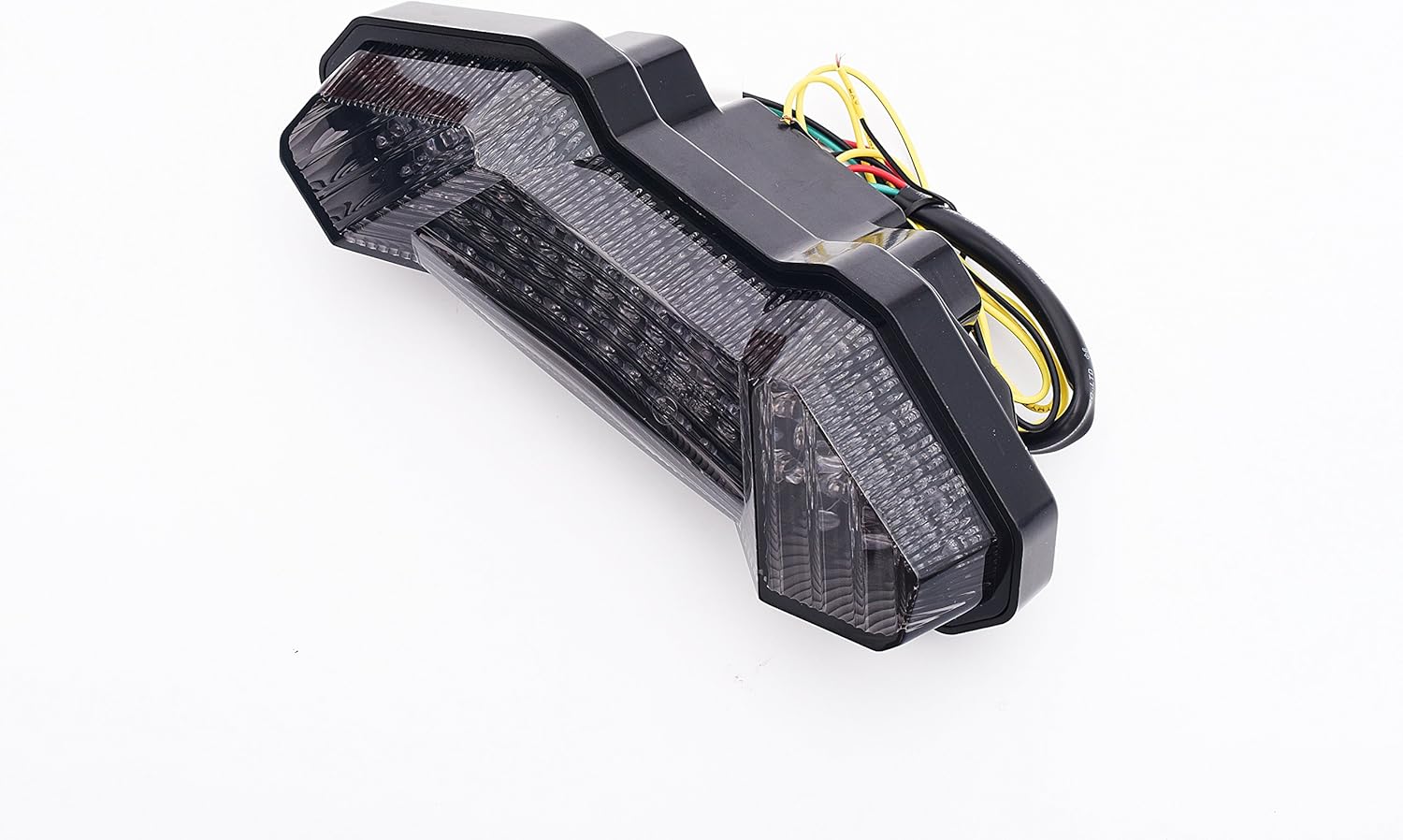 TP – Luz trasera de freno LED de segunda generación para motocicleta, lente ahumada con señal de giro integrada para Yamaha 2017-2020 FZ-10, MT-10,