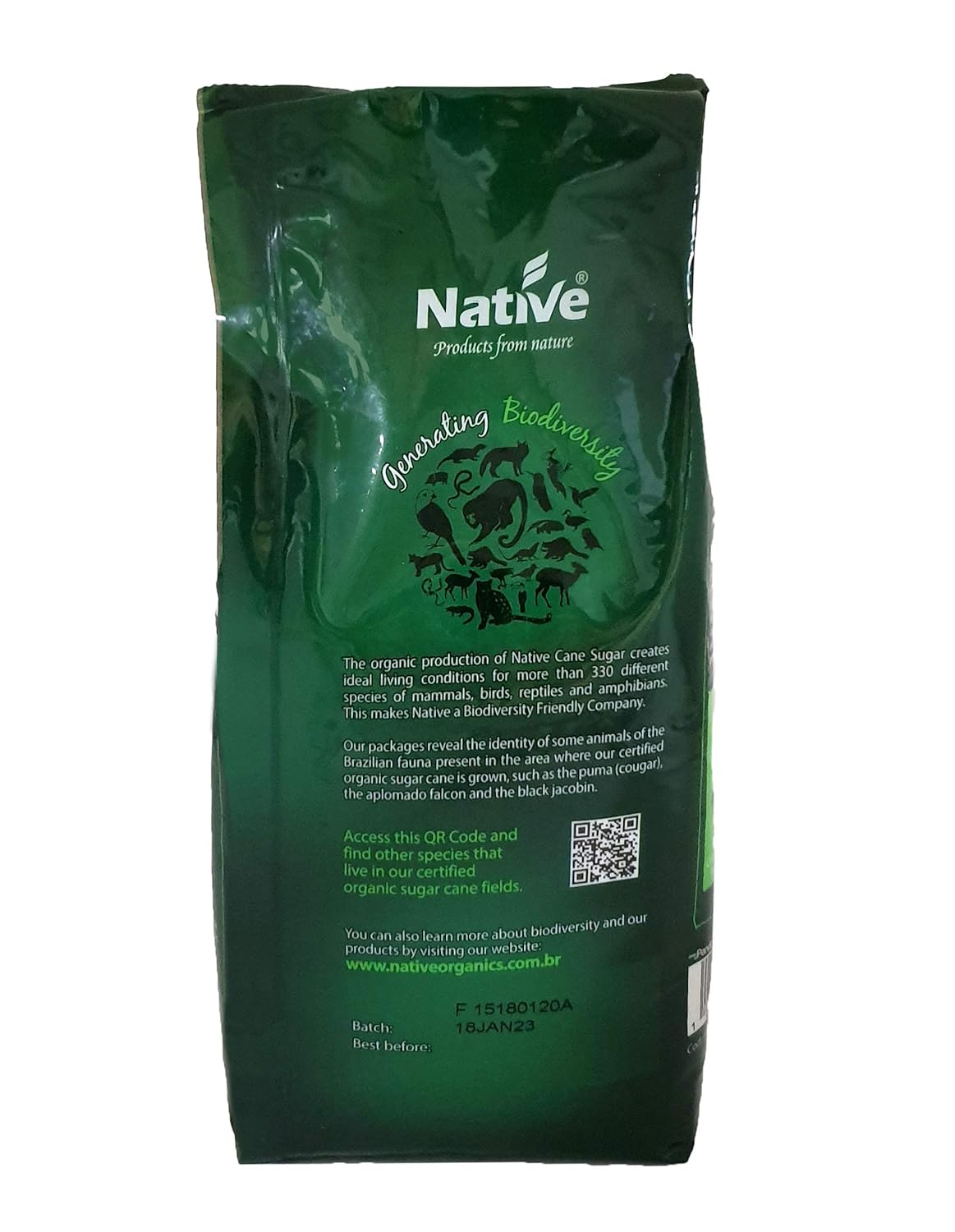 Native Organic – Azúcar de caña turbinado (Demerara), 2.2 libras (paquete de 12)