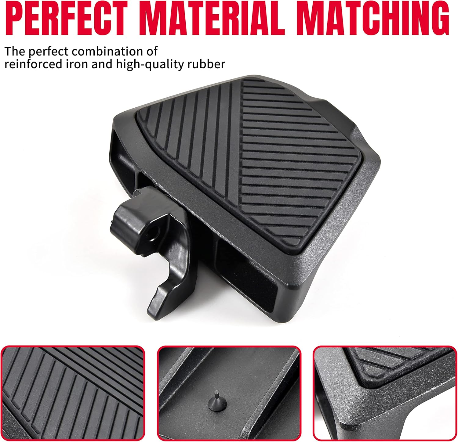 KATIMOTO Pedal de freno extendido más amplio para Can Am Ryker, pedal de clavija de freno para can-Am Ryker, todos los modelos de accesorios (2