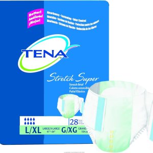 Tena Stretch Brief, Super Absorbency, Tena Stretch Super Brfs L-XL, (1 estuche, 56 cada uno) Tena Stretch Brief, Super Absorbency, Tena Stretch Super Brfs L-XL, (1 estuche, 56 cada uno)