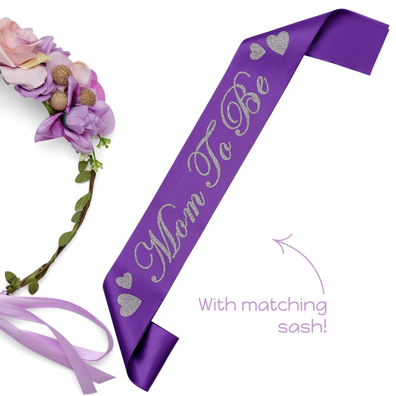 Mom to Be, Mom to Be Baby Shower, regalos de Navidad, decoraciones de baby shower para niñas, baby shower, corona de flor de madre futura, banda de