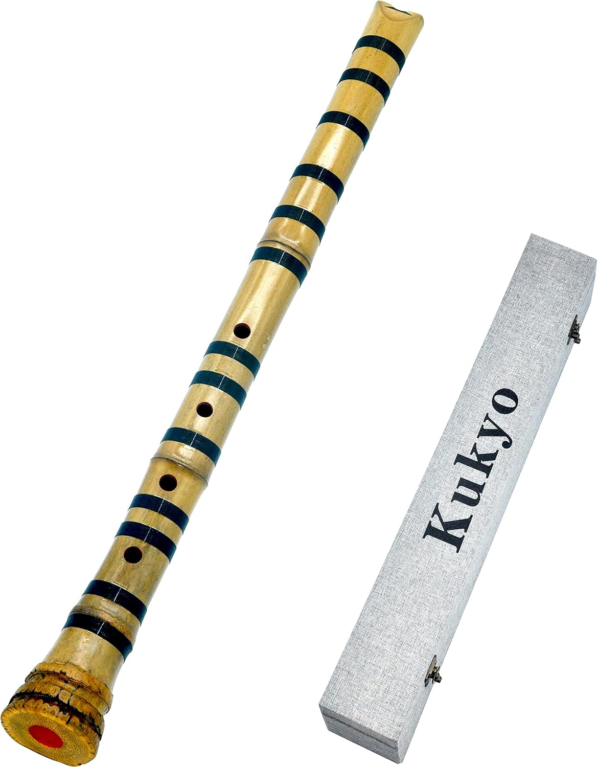 Flauta pentatónica japonesa Zen Shakuhachi con raíz de campana natural. KINKO-ryu de 1.8 pies. Calidad profesional, toca todas las ocatavas. Bueno