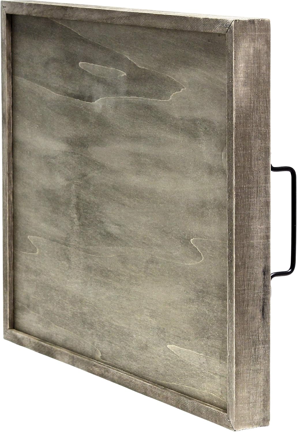 Elegant Designs HG2000-RGO Bandeja decorativa de madera para servir con asas, 15.50 x 12 pulgadas, Our Nest