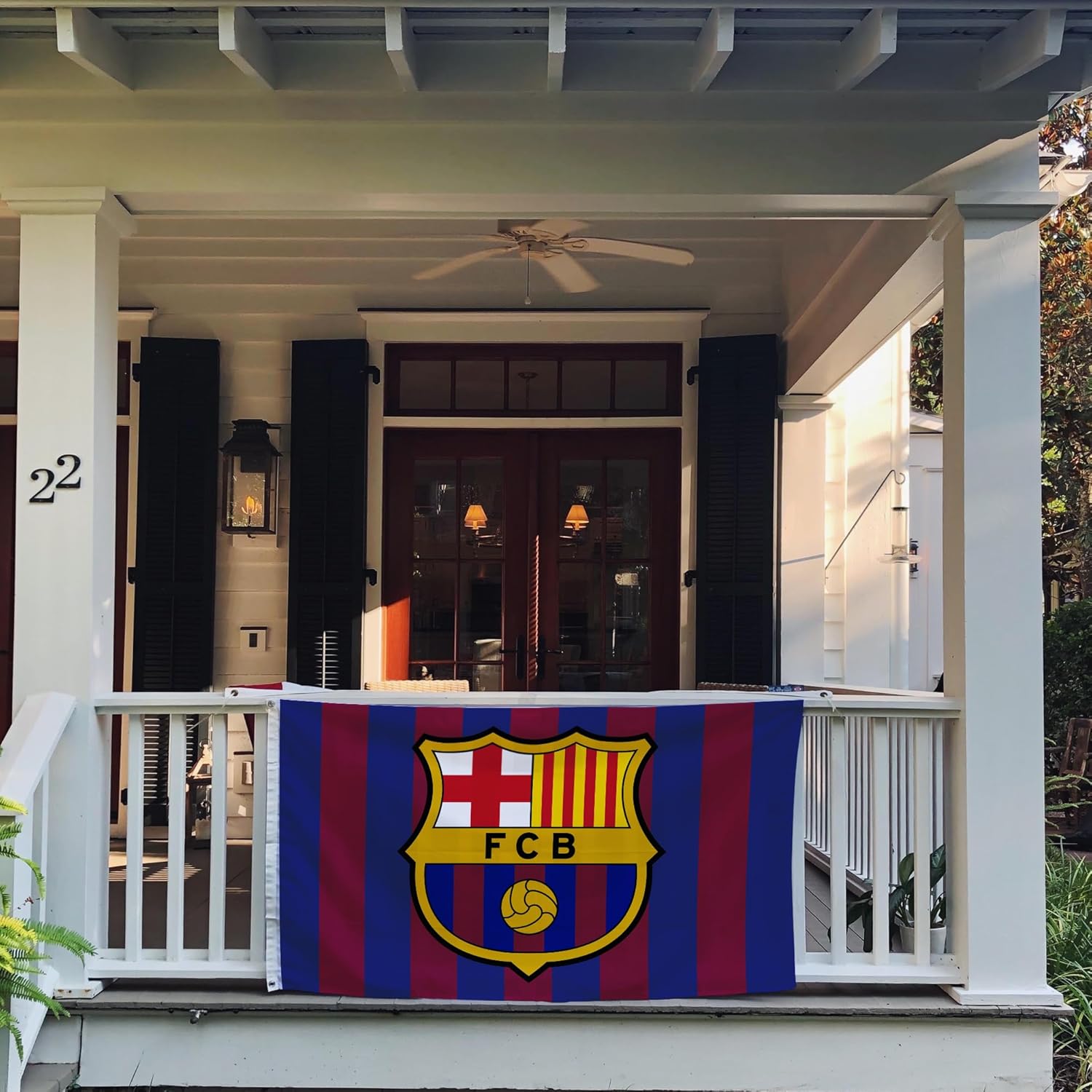Desert Cactus FC Barcelona Barça Barça Bandera Fútbol Fútbol Fútbol Premier League 100% poliéster Interior Exterior 3 x 5 pies Baner (Bandera D)