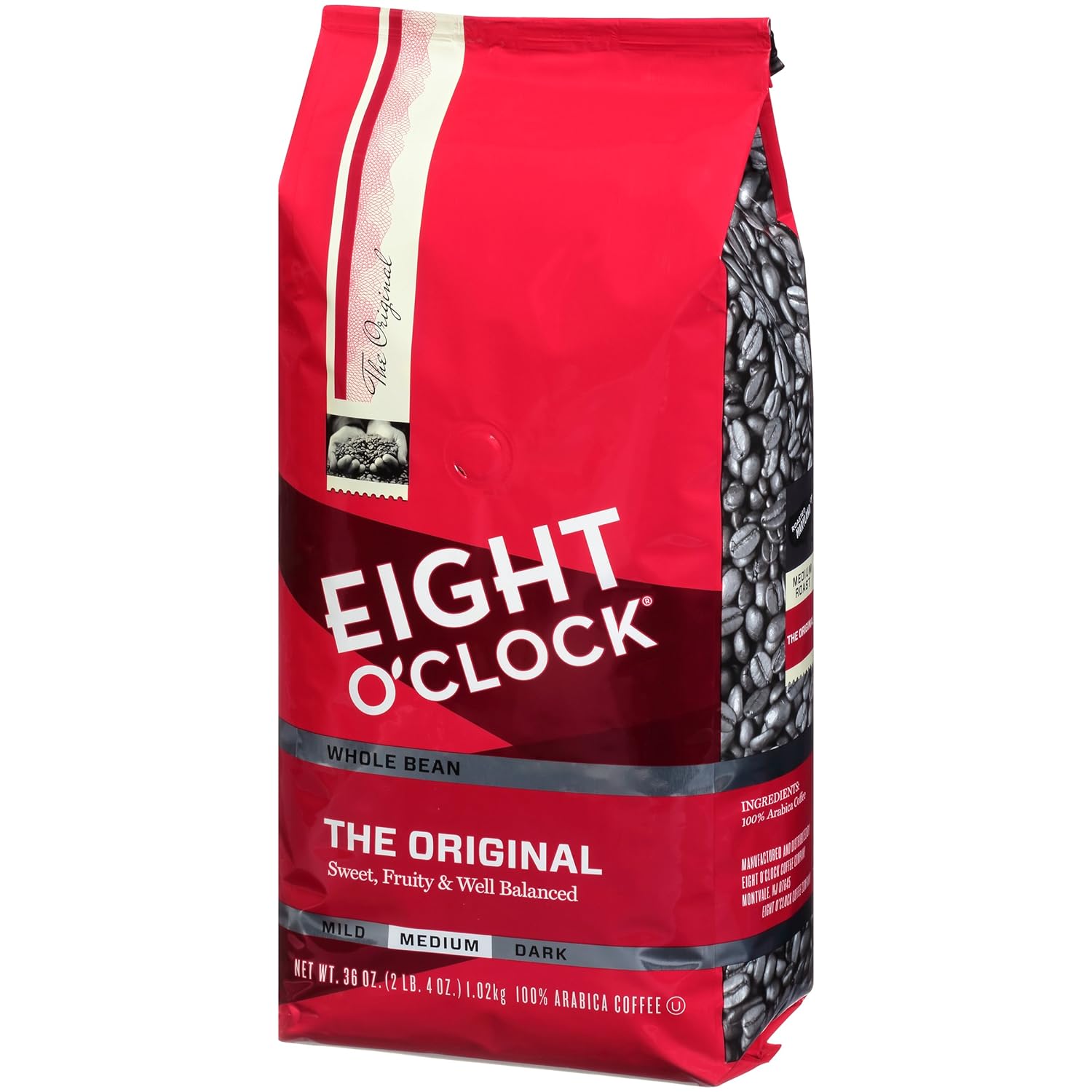 Eight O’Clock – Café en grano entero, The Original, 36 onzas (paquete de 1)