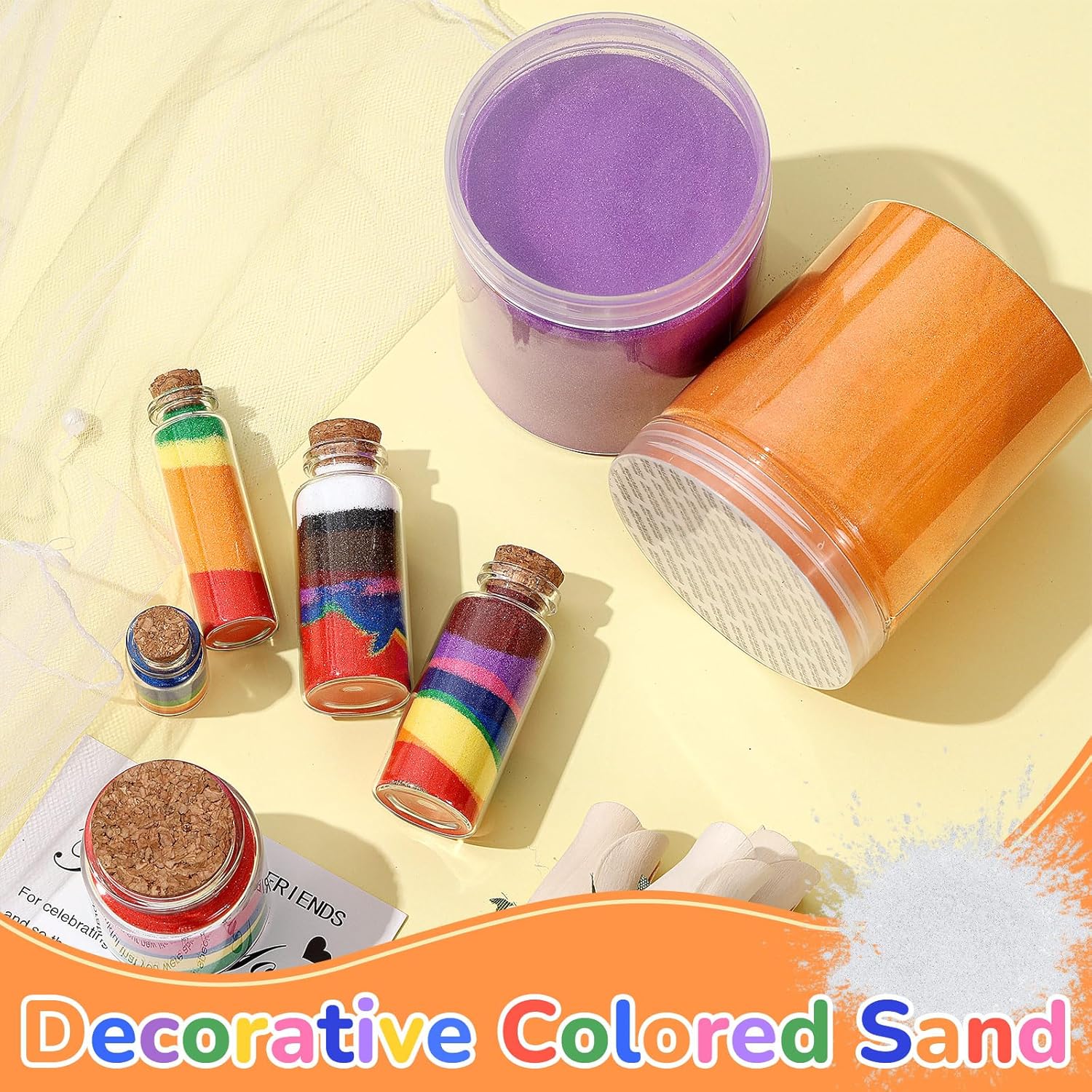 Arena de 12 colores, arena de 17.2 libras, arena decorativa para arte de arena, arte y manualidades, kit de arena para pintar, dibujo, decoración de