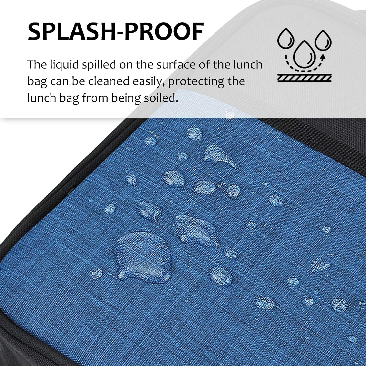 Lonchera pequeña con aislamiento para hombres y mujeres, a prueba de salpicaduras, portátil, reutilizable, lonchera térmica, bolsa refrigerante para