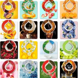 Paquete de 16 cápsulas de sabor a botella de agua, cápsulas de sabor con fragancia para accesorios de sabor de agua, cápsulas herméticas seguras con Paquete de 16 cápsulas de sabor a botella de agua, cápsulas de sabor con fragancia para accesorios de sabor de agua, cápsulas herméticas seguras con