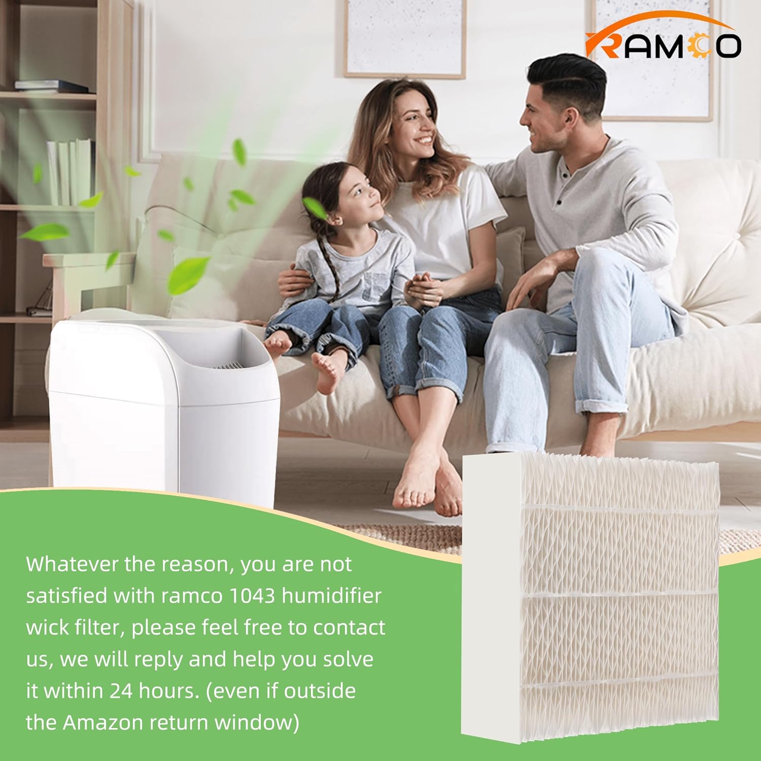 1043 Super Humidificador Filtro de mecha de repuesto compatible con Essick Air AIRCARE EP9500, EP9700, EP9800, EP9R500, EP9R800, 821000, 831000 y
