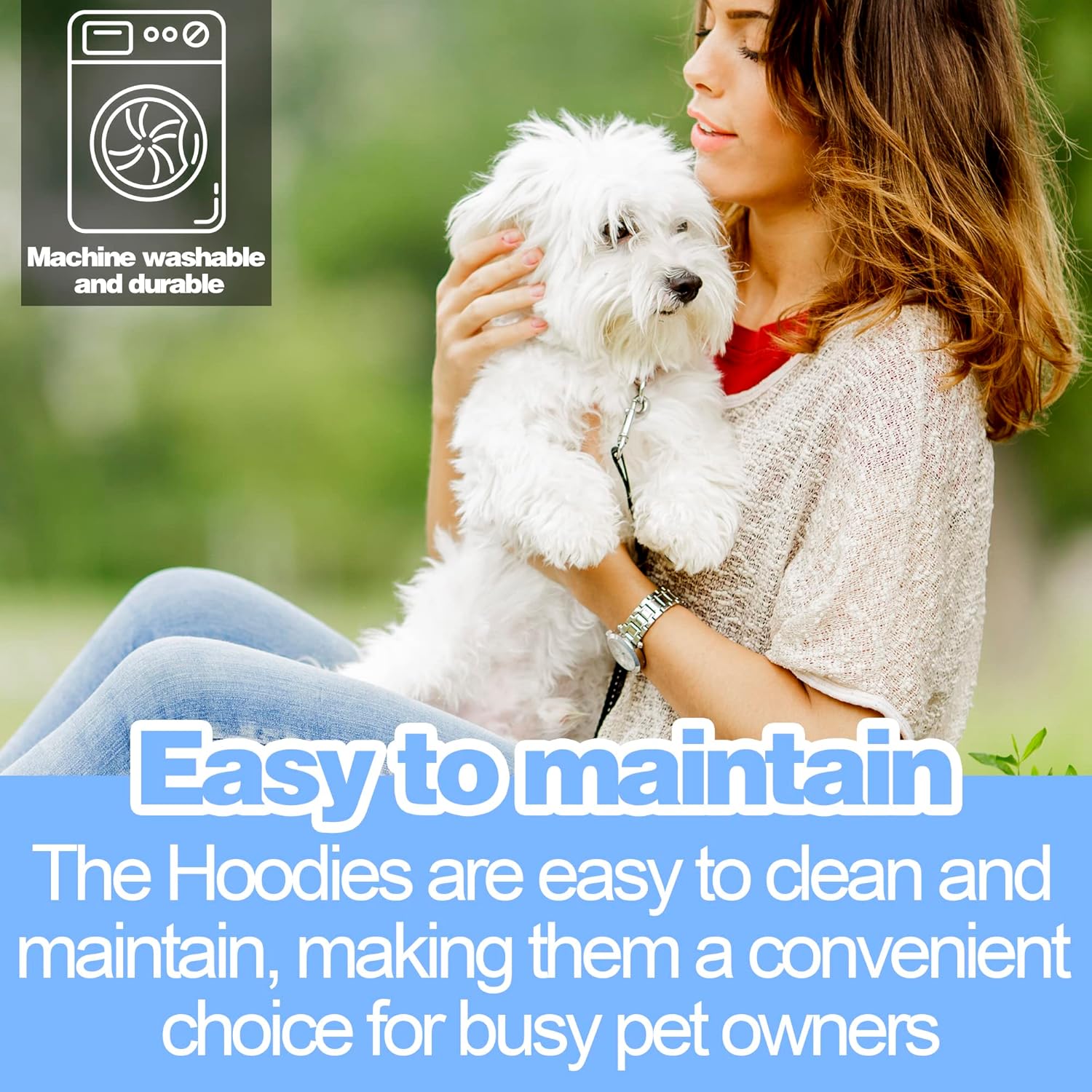 Pawfectly Coordinated sudadera con capucha para perro a juego con una sudadera estampada “Just Dog It”, ropa para mascotas y abrigo todo en uno,