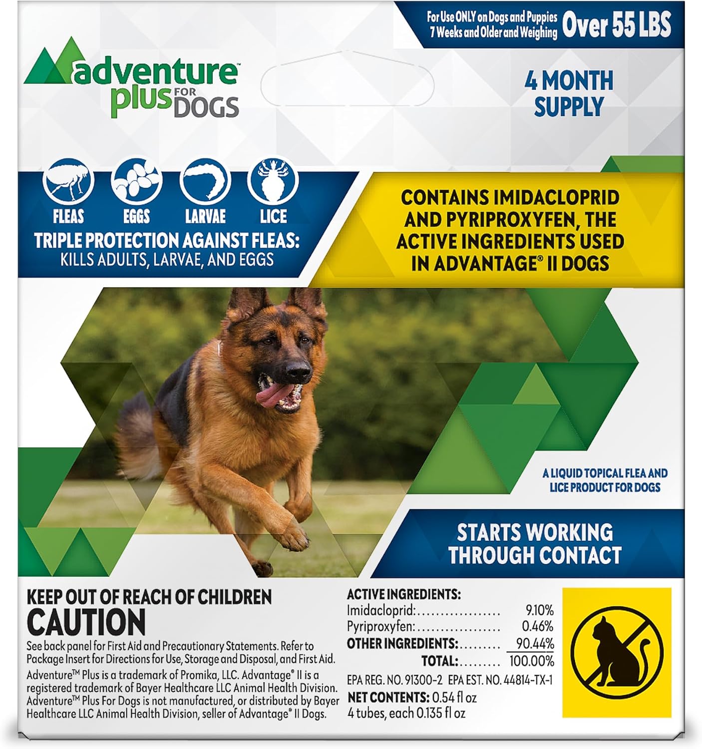 Adventure Plus para perros, pack de 4