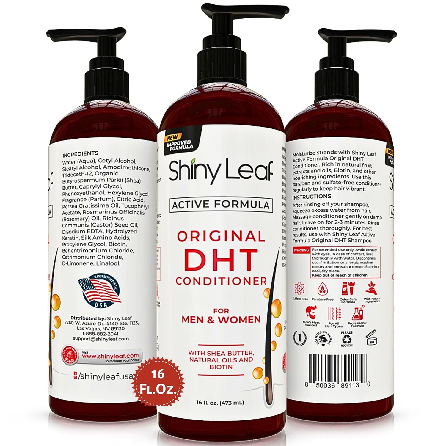 DHT – Acondicionador bloqueador con aceite de hoja de romero para el crecimiento del cabello, cabello más suave y liso, sin parabenos ni sulfatos,