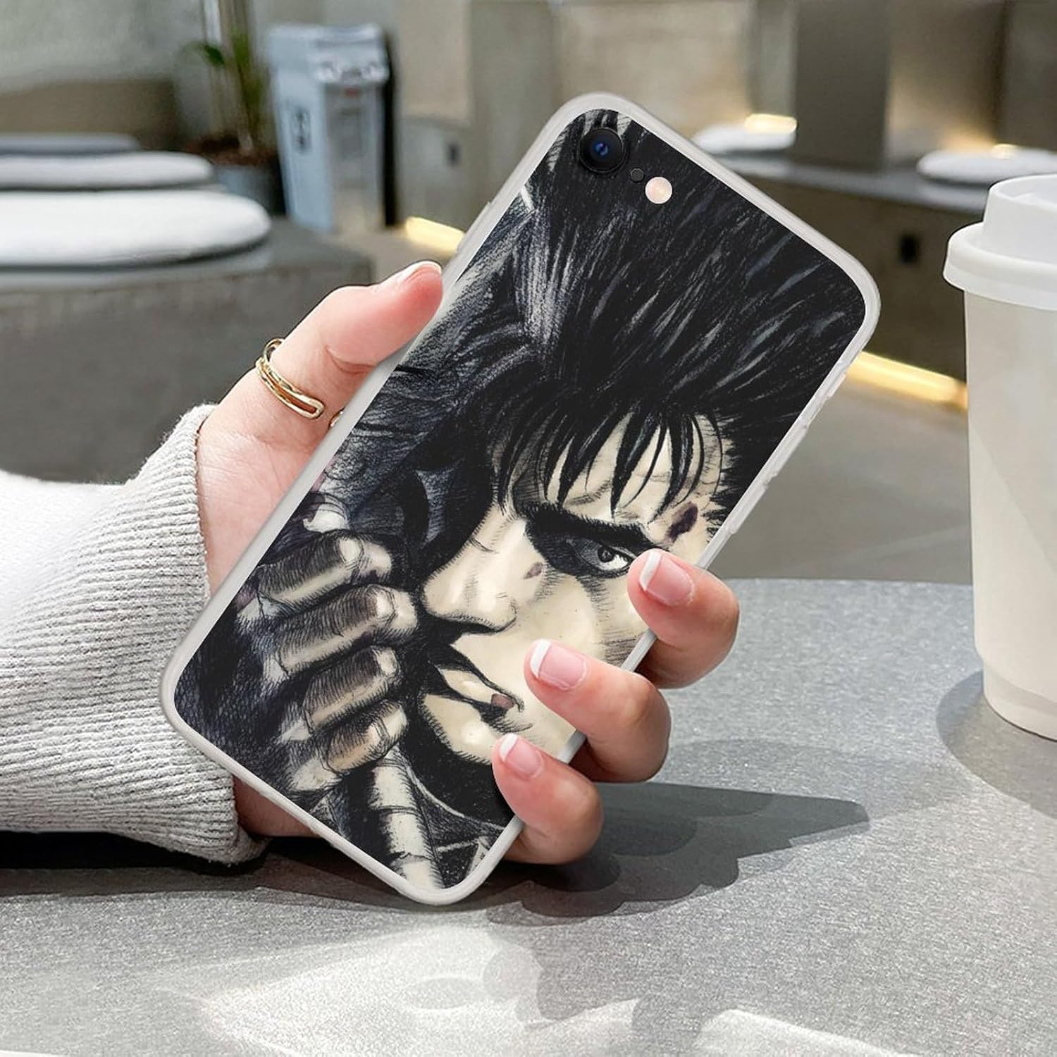 Para Samsung Galaxy A52 5G, Anime Role Hero Guts #07 Transparente Protectora Suave Silicona A Prueba De Golpes Suave TPU Clear Funda De Teléfono