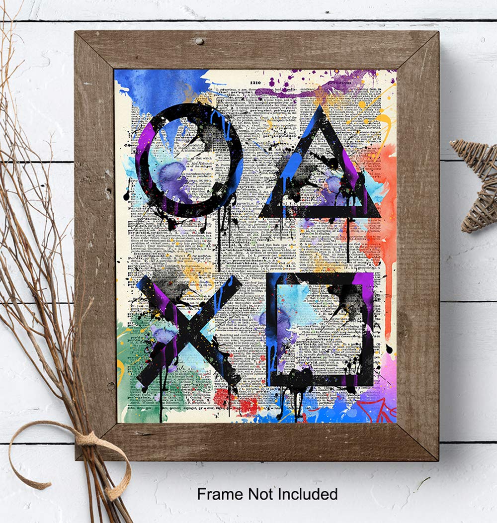 Gaming Room Decor – Game Room Decor – Video Game Decorations -Gamer Gifts for Men, Teens, Kids – Remote Control Wall Decor for Family Room, Den,