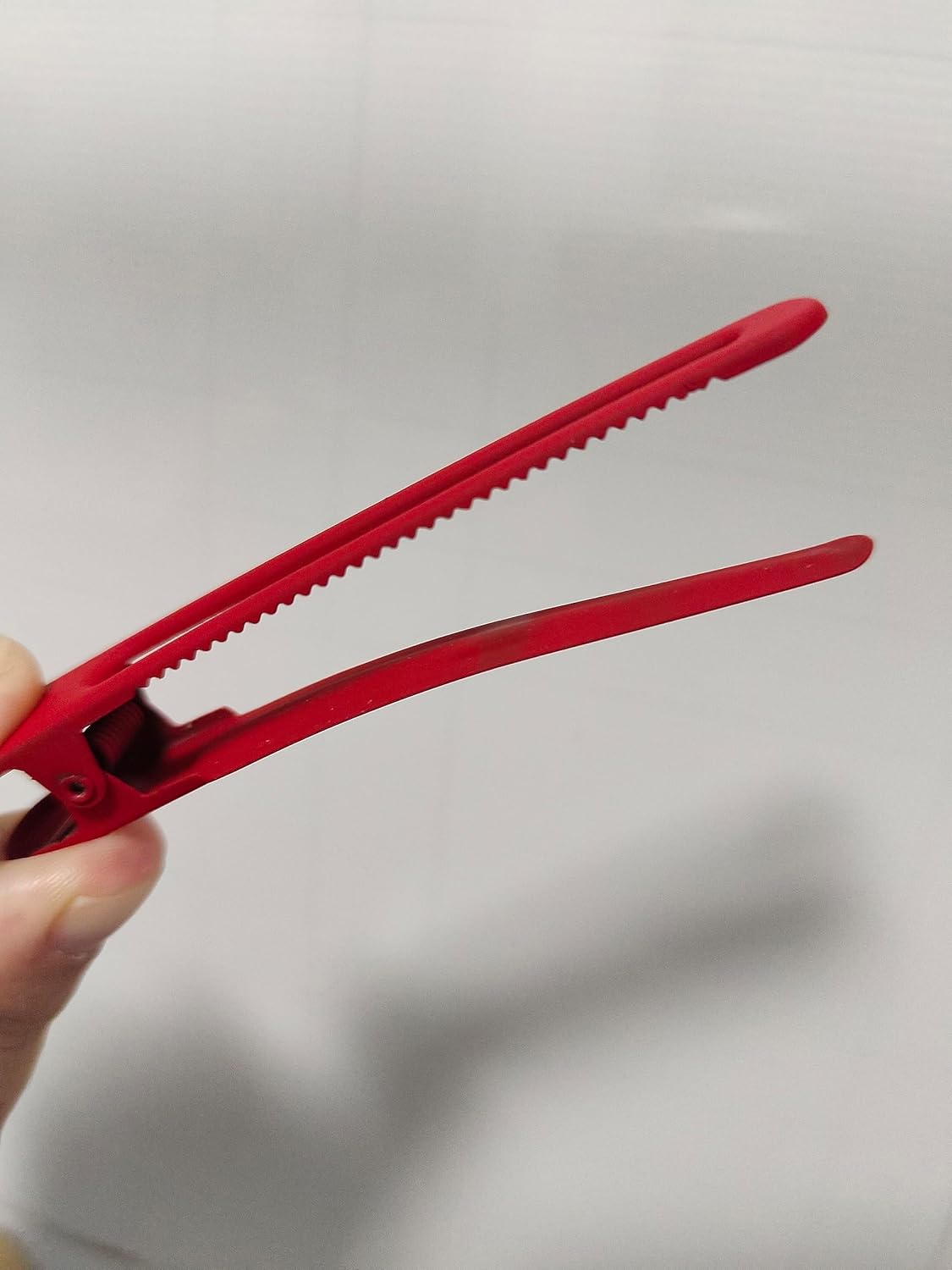 12 pinzas para el pelo de aleación para mujer, pinzas de cocodrilo de metal para damas, accesorios de pelo rojo para fiestas diarias (B)
