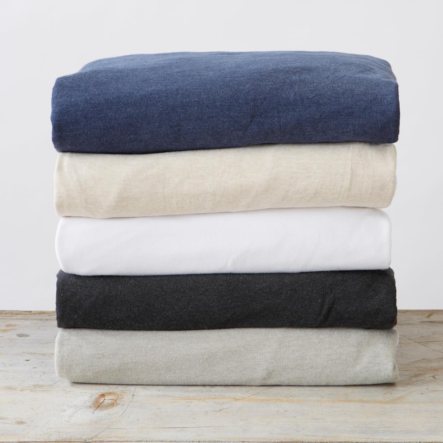 Sábanas de punto de jersey de lujo. Todas las temporadas, sábanas suaves y acogedoras. Juego de sábanas transpirables y antiarrugas. Colección Cozy