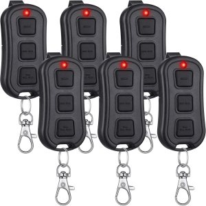 6 unidades de control remoto universal para abridor de puerta de garaje, botones de aprendizaje morados, amarillos, rojos, naranjas, verdes, 6 unidades de control remoto universal para abridor de puerta de garaje, botones de aprendizaje morados, amarillos, rojos, naranjas, verdes,