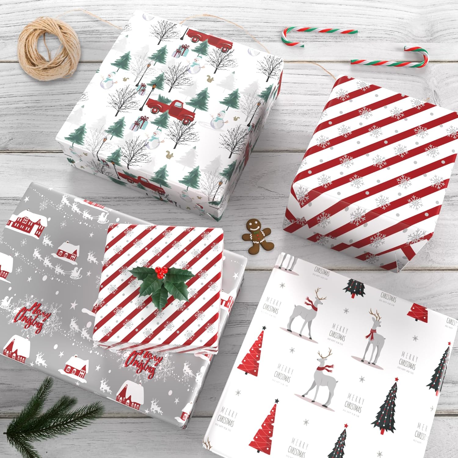 Cuitpan Papel de regalo de Navidad