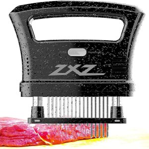 ZXZ Ablandador de carne Mango grande fácil de sostener  Hoja de acero inoxidable 48 desmontable  Fácil de usar y limpiar (negro) ZXZ Ablandador de carne Mango grande fácil de sostener  Hoja de acero inoxidable 48 desmontable  Fácil de usar y limpiar (negro)