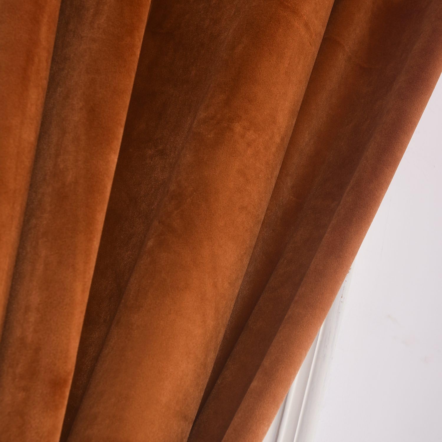 Cherry Home Cortinas blackout de terciopelo rústico supersuave decorativas, para oscurecer la habitación, panel con ojales metálicos, de