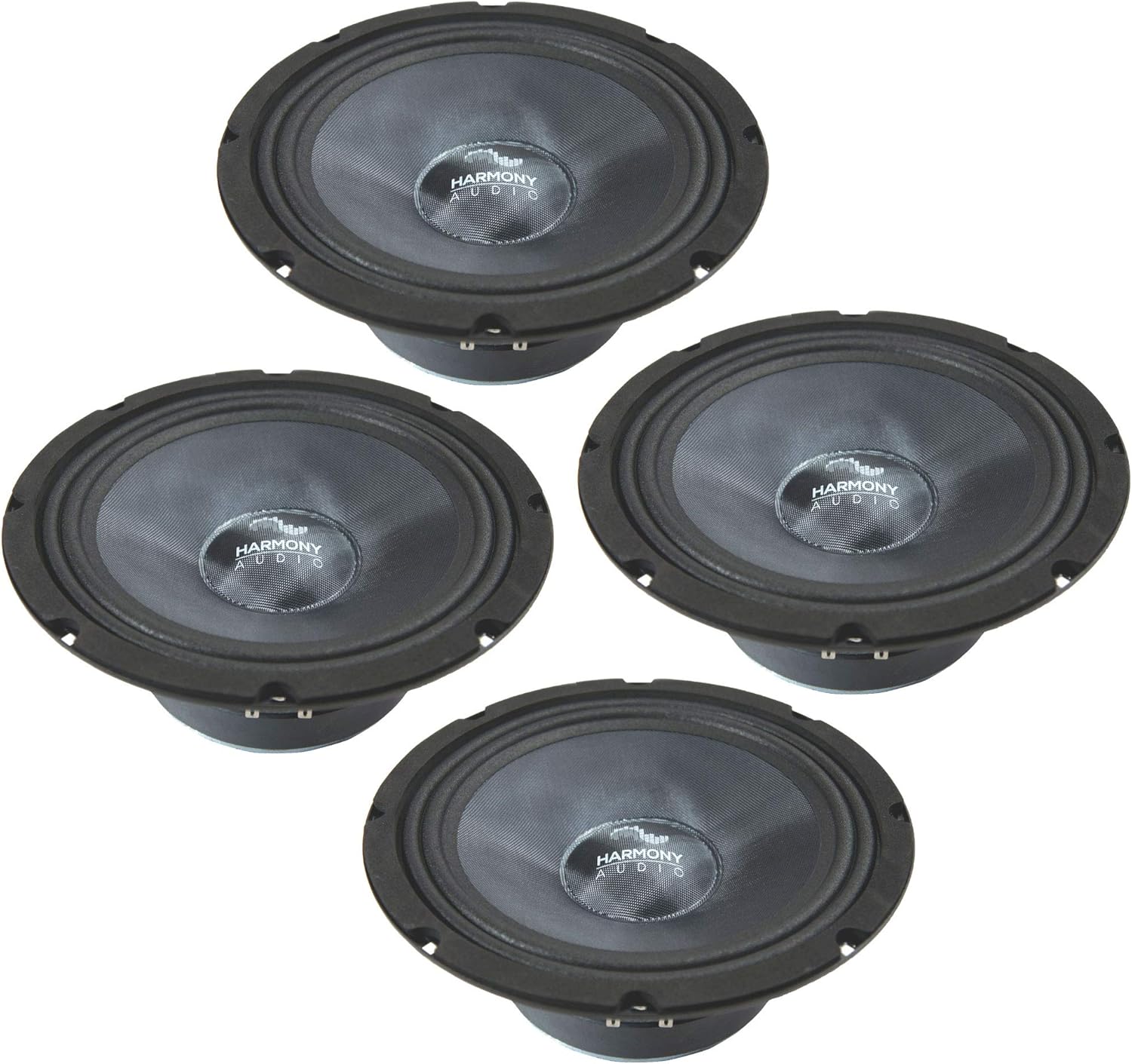 Harmony Audio HA-CMB8 – Altavoces estéreo para coche Cabron Midbass de rango medio de 8 pulgadas, 2 pares