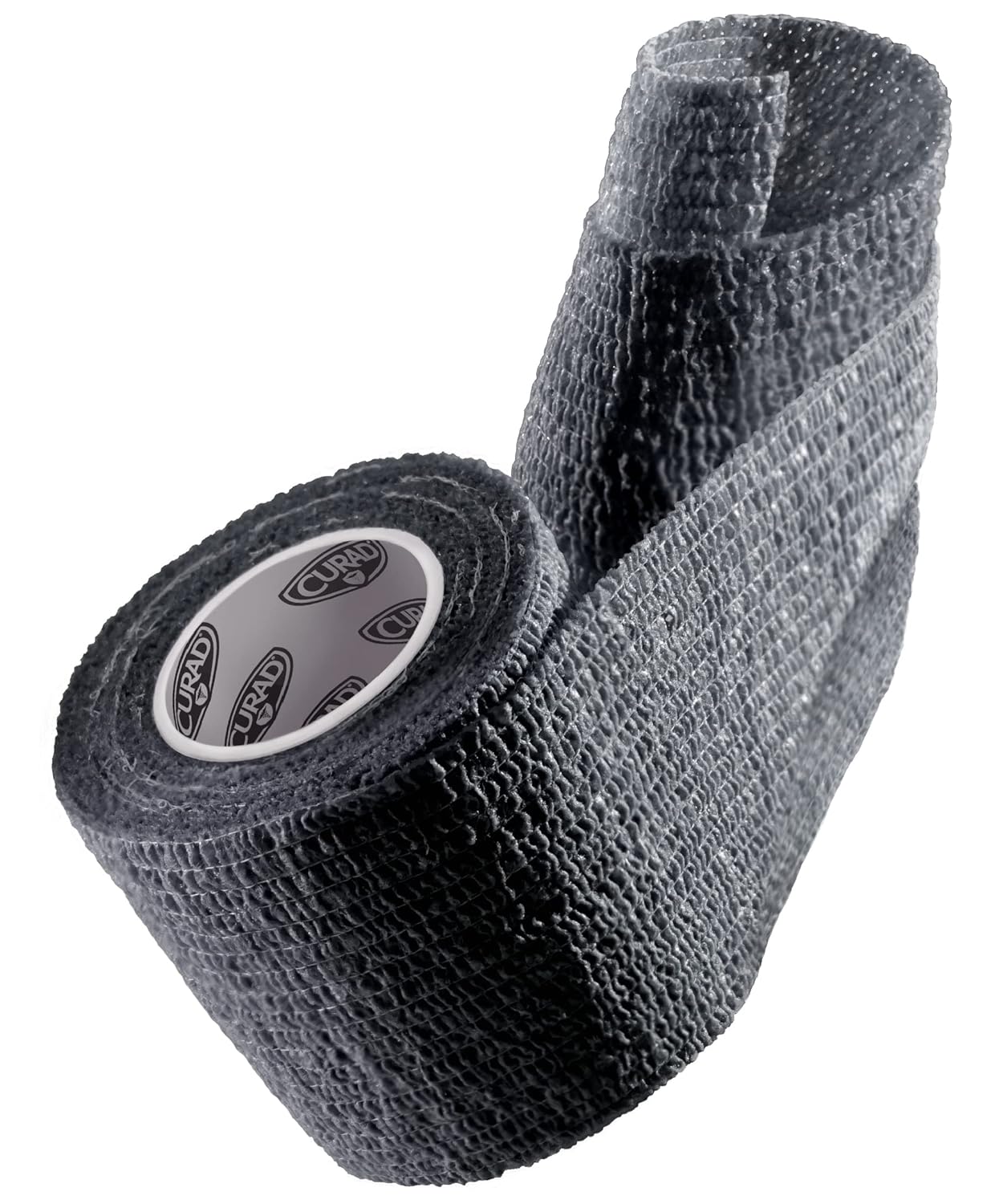 CURAD IRONMAN – Envoltura atlética autoadherente, proveedor médico oficial de IRONMAN, negro, 2 pulgadas x 5 yardas, soporte de compresión para