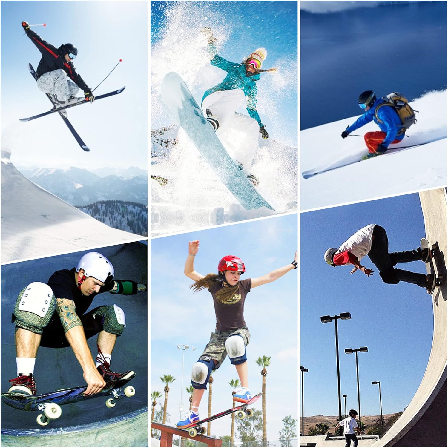 Pantalones cortos protectores acolchados de impacto para snowboard, esquí, patinaje sobre hielo, patineta, cadera, trasero, coxis, equipo para