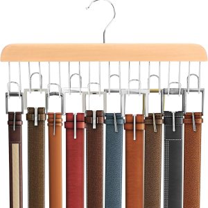 Umo Lorenzo Percha para cinturón para armario, organizador de accesorios para cinturones, corbatas y bufandas Umo Lorenzo Percha para cinturón para armario, organizador de accesorios para cinturones, corbatas y bufandas