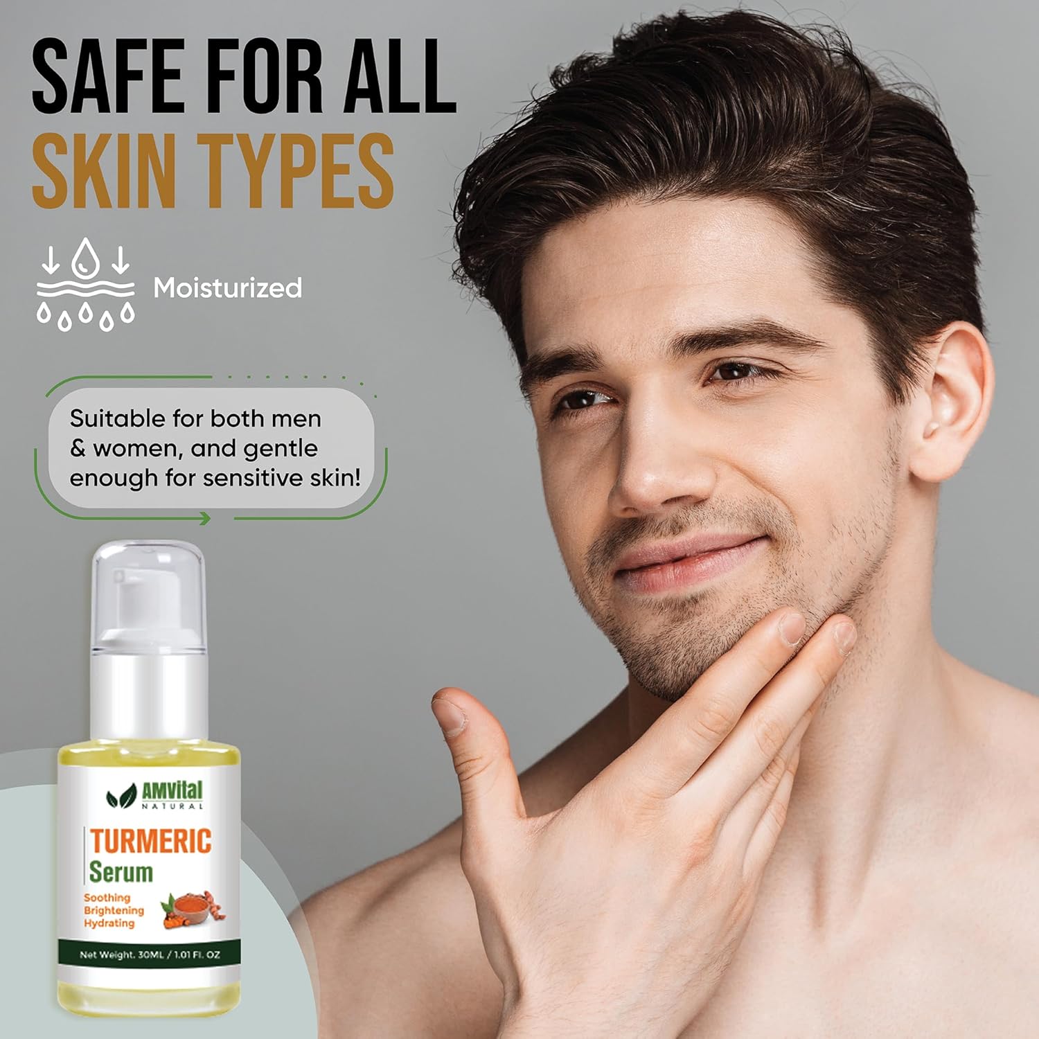 Cúrcuma Serie Cuidado De La Piel De La Cara De Suero Corporal Exfoliante De