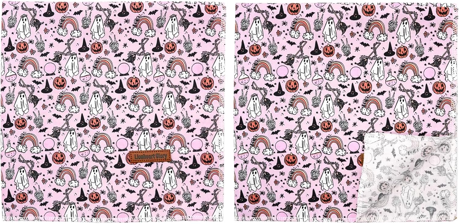 Lionheart glory Bandana para perro de Halloween, 1 paquete de bufanda lavable suave para perro, bufanda de otoño para niños y niñas, bandana