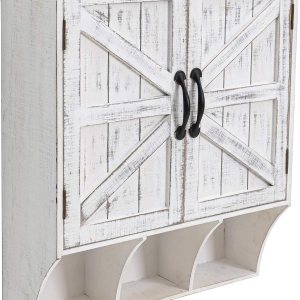 FLORA Armario de almacenamiento montado en la pared, botiquín con puertas, armario de pared de baño vintage de madera sobre inodoro para baño, FLORA Armario de almacenamiento montado en la pared, botiquín con puertas, armario de pared de baño vintage de madera sobre inodoro para baño,