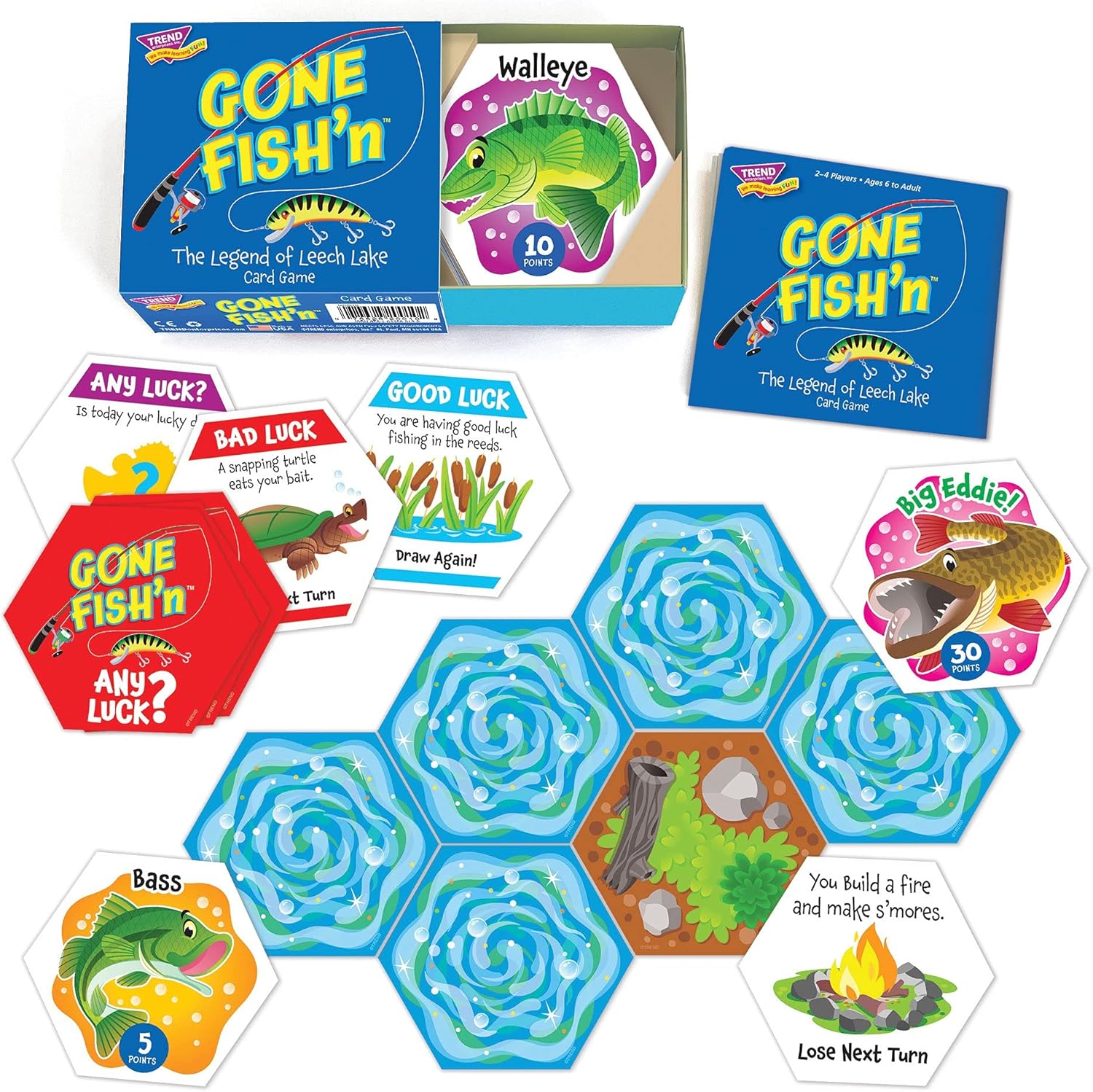Trend Enterprises Gone FISH’n Strategy Game, Inc. – Juegos de cartas familiares