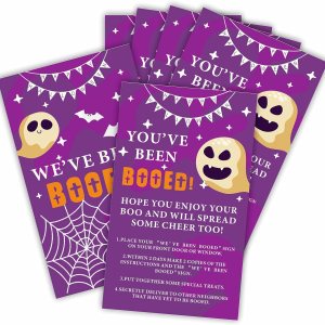 JCVUK Tarjetas de juego de propagación de Halloween, Has sido abucheado! Hemos sido abucheados! 50 tarjetas de juego para difundir alegría para JCVUK Tarjetas de juego de propagación de Halloween, Has sido abucheado! Hemos sido abucheados! 50 tarjetas de juego para difundir alegría para