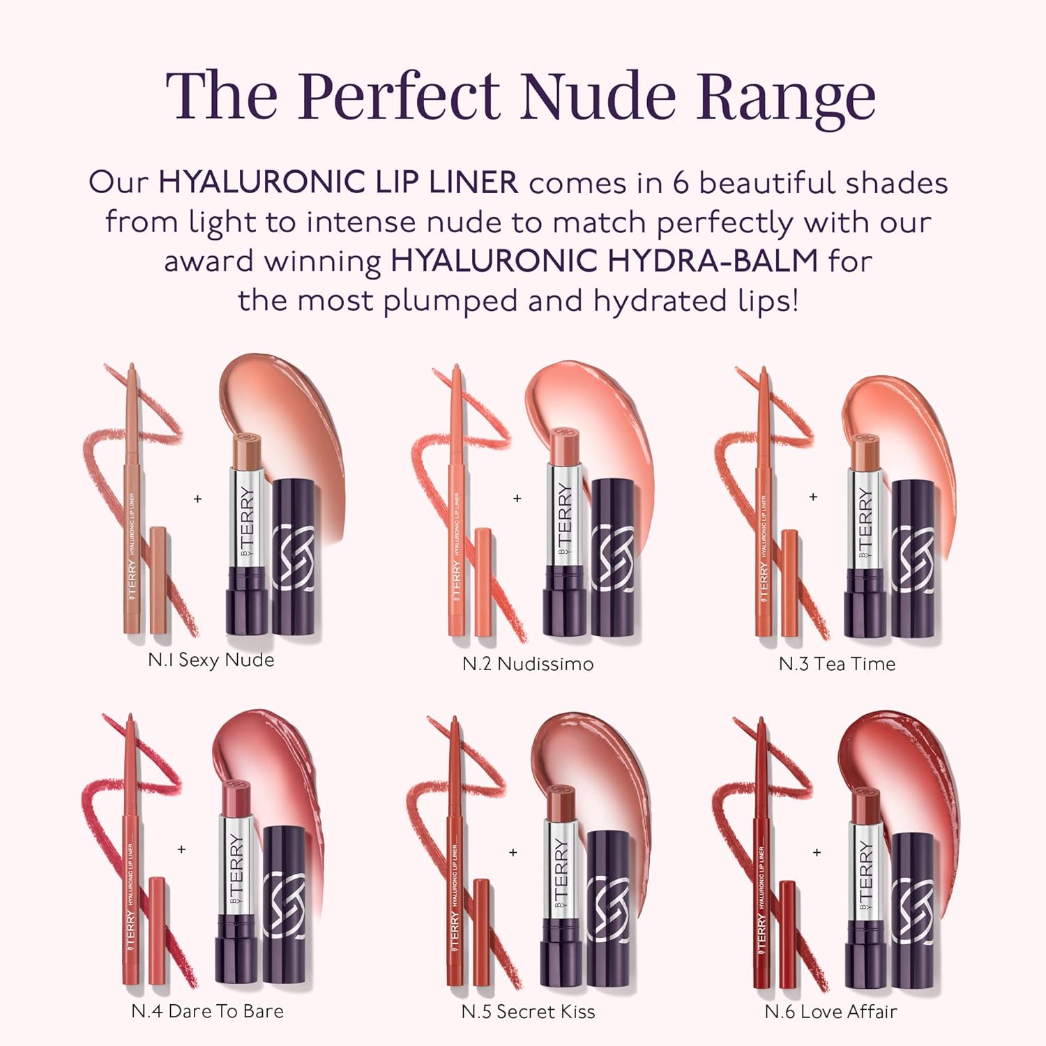 By Terry Lápiz delineador de labios hialurónico, define los labios, fórmula cremosa e hidratante, cobertura intensamente pigmentada y duradera,