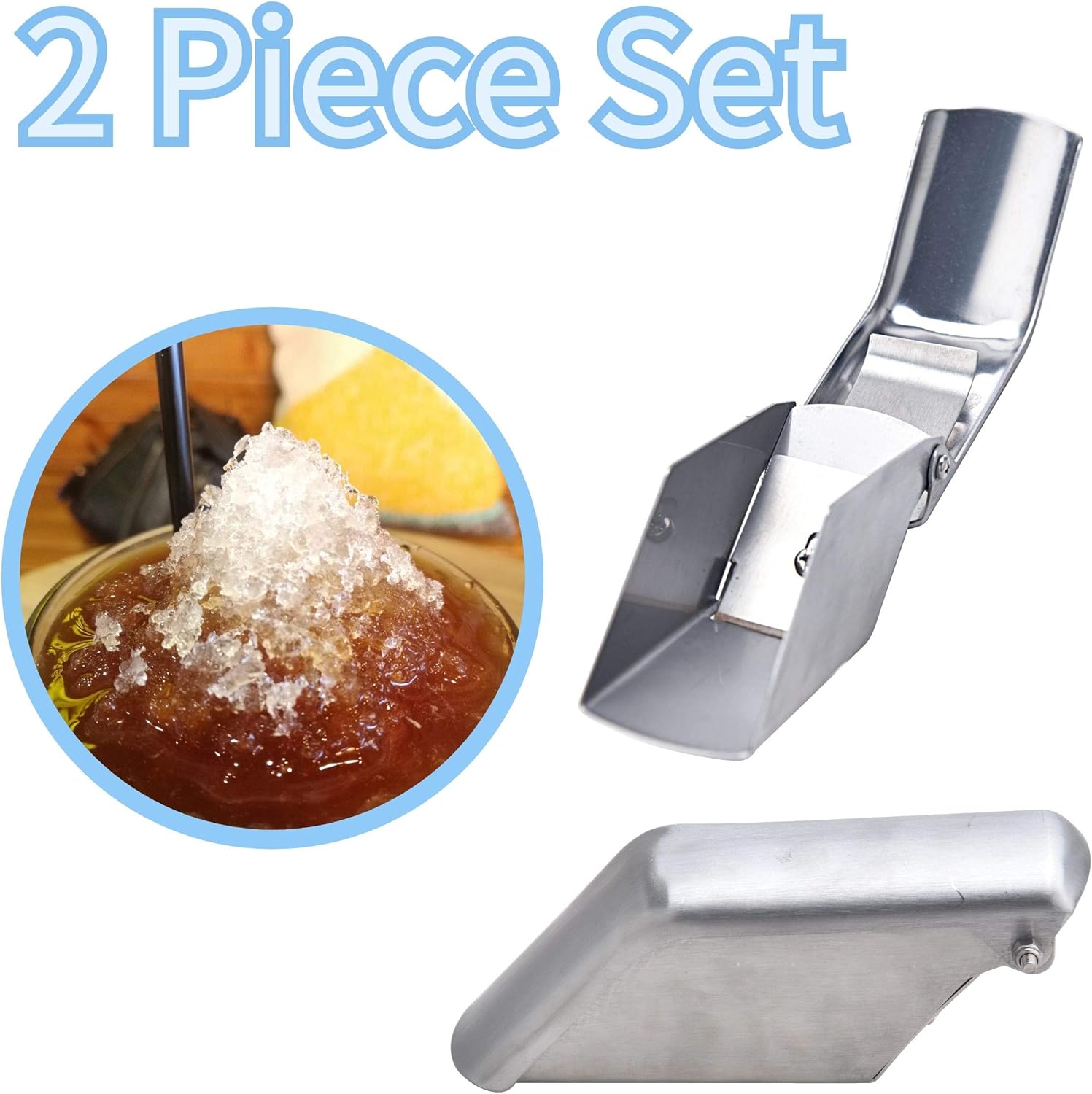 ARC USA, BQ35 – Máquina de afeitar de hielo de mano con hoja ajustable, máquina de hielo de acero inoxidable, afeitadoras de hielo para conos de