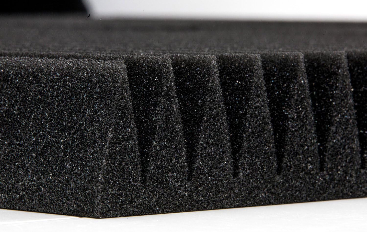 Paquete de 4 paneles acústicos de carbón para estudio, cuñas de espuma de 2 x 12 x 12 pulgadas