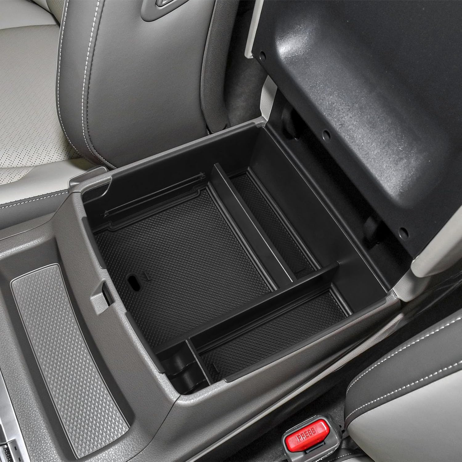 EDBETOS Bandeja organizadora de consola central compatible con accesorios Kia Carnival KA4 2022 2023 2024 para reposabrazos secundario interior,