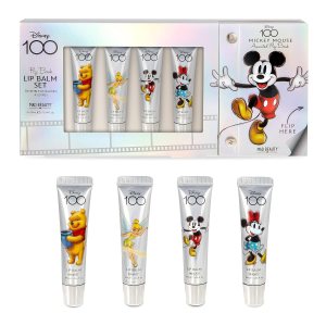 Mad Beauty 100 Years of Disney – Juego de 4 bálsamos labiales de edición limitada Libro coleccionable Cosméticos libres de crueldad animal Gran Mad Beauty 100 Years of Disney – Juego de 4 bálsamos labiales de edición limitada Libro coleccionable Cosméticos libres de crueldad animal Gran