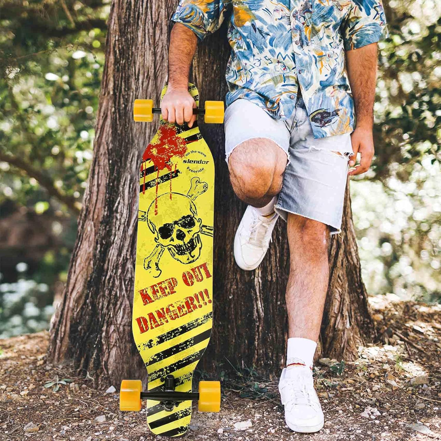 Slendor – patineta longboard de madera de arce (42.0in), para freestyle, curvatura cóncava