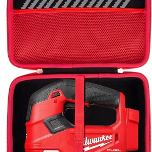 Khanka Estuche de almacenamiento rígido de repuesto para sierra caladora Milwaukee M18 Fuel D-Handle 2737-20, solo funda Khanka Estuche de almacenamiento rígido de repuesto para sierra caladora Milwaukee M18 Fuel D-Handle 2737-20, solo funda