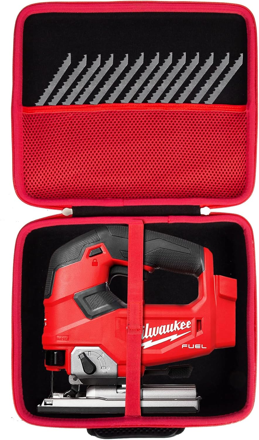 Khanka Estuche de almacenamiento rígido de repuesto para sierra caladora Milwaukee M18 Fuel D-Handle 2737-20, solo funda