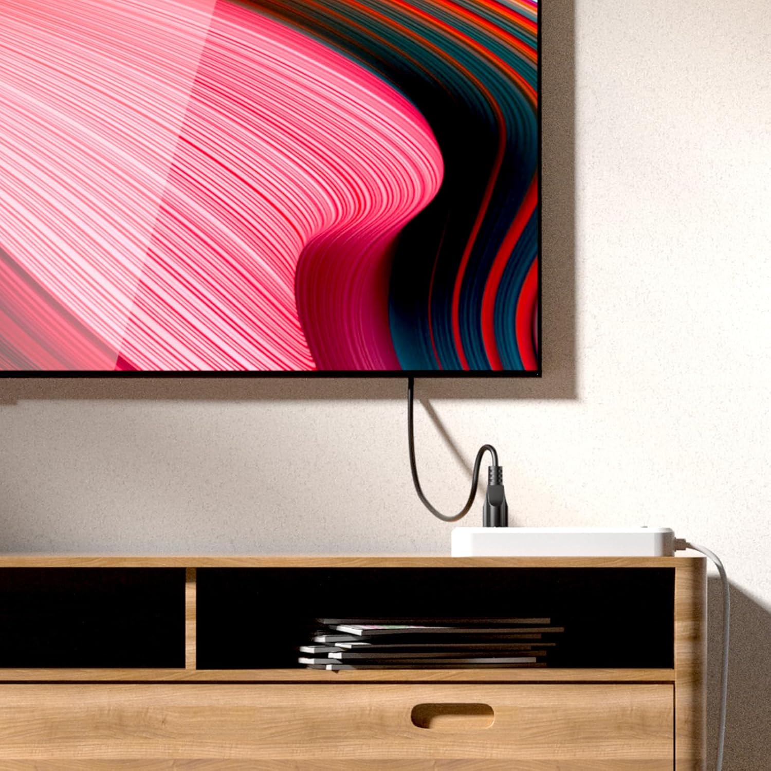 Paquete de 3 cables de alimentación de TV de 4 pies (3.9 ft), cable de alimentación de 3 clavijas Mickey Mous de repuesto para LG LCD LED Smart TV