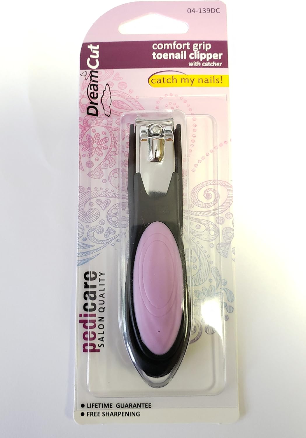 Cortaúñas con agarre cómodo, cortador de uñas chapado en cromo, cortador de uñas de los pies, recortador de uñas afilado y resistente, de acero