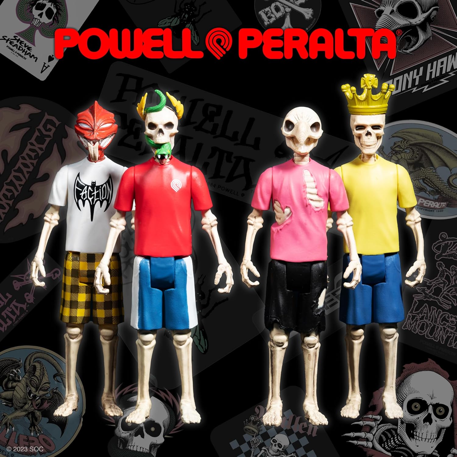 Super7 Powell-Peralta Mike McGill – Figura de acción Powell-Peralta de 3.75 pulgadas, patineta clásica coleccionable y juguetes retro