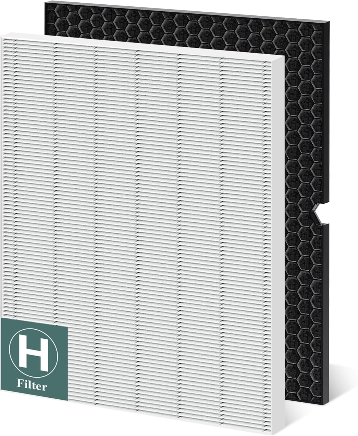 116130 Filtro de repuesto H para purificador de aire Winix 5500-2 y AM80, filtro HEPA y filtro de carbón activado paquete combinado