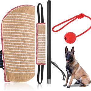 Juego de 4 piezas de entrenamiento para perros que incluye funda para perro, almohada para perro, juguete de remolcador, palo de entrenamiento para Juego de 4 piezas de entrenamiento para perros que incluye funda para perro, almohada para perro, juguete de remolcador, palo de entrenamiento para