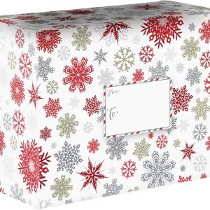 JILLSON & ROBERTS Cajas de correo medianas de Navidad, copos de nieve (12 piezas) JILLSON & ROBERTS Cajas de correo medianas de Navidad, copos de nieve (12 piezas)