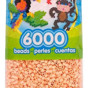 Perler Cuentas fusibles para manualidades, rosa arena, pequeñas, 6000 unidades Perler Cuentas fusibles para manualidades, rosa arena, pequeñas, 6000 unidades
